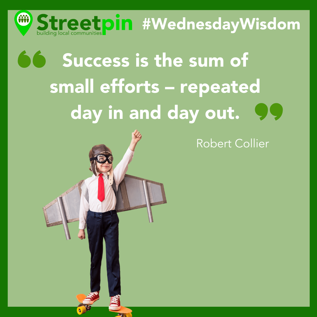 It's Wednesday Wisdom time. 
Robert Collier was a 20th century 'self-help' American author and his quote still stands true today. Be kind, work hard, keep those customers happy - it all adds up to something quite remarkable. Stick with it folks, you're awesome :)
#GetOnBoard