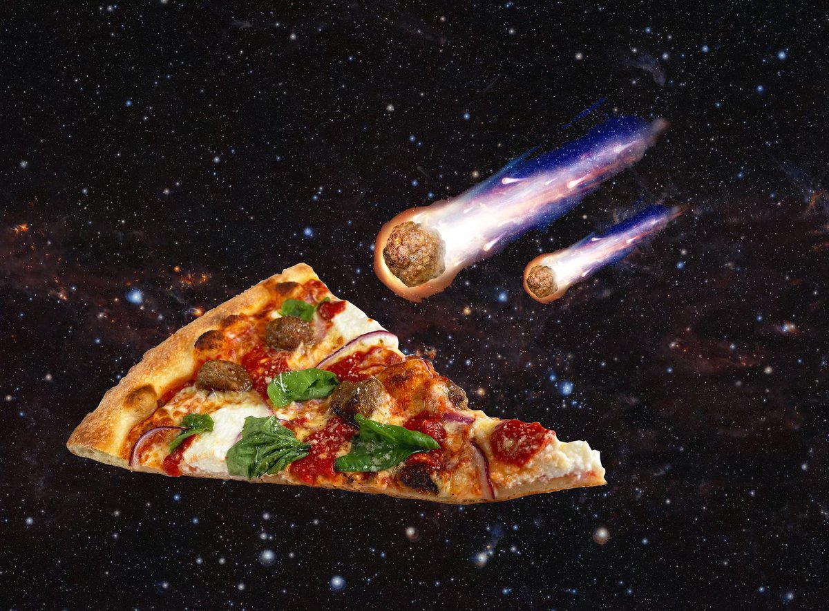 WallStreetSlice's tweet photo. PSST.. we got a new special pie launching today, you can even say it’s outta this world!✨
.
“Great Balls of Fire” Berkshire pork and grass-fed beef meatballs, mozza, Calabrian chili marinara, ricotta, r. onions, parmesan, sicilian oregano, extra virgin olive oil and fresh basil https://t.co/OTvygkBMY9