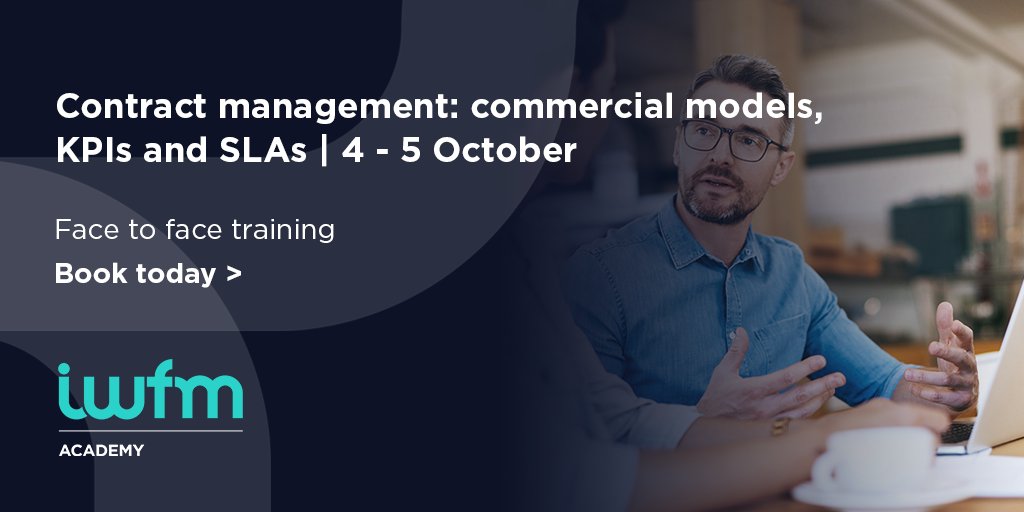 Our Contract Management short course will help you understand the key elements that go into an #FM contract and the tools and techniques you can use to improve delivery of current and future contracts. Hurry, booking deadline is Friday 24 September &gt; ow.ly/d7xi50GeAue