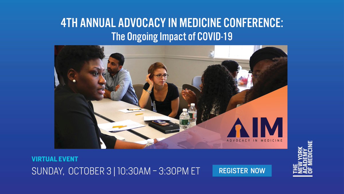 Just added to the 10/3 Advocacy in Medicine conference: keynote speaker @DrChinazo of @nycHealthy & panelists Dr. Michael Augenbraun of @sunydownstate & Dr. Miao Jenny Hua of @CookCtyHealth will join @tpurnell1908 @ElissaKozlov6 @michellemorse.

Info/RSVP: https://t.co/rhKqcsR9cA https://t.co/GY5Si8gdsd