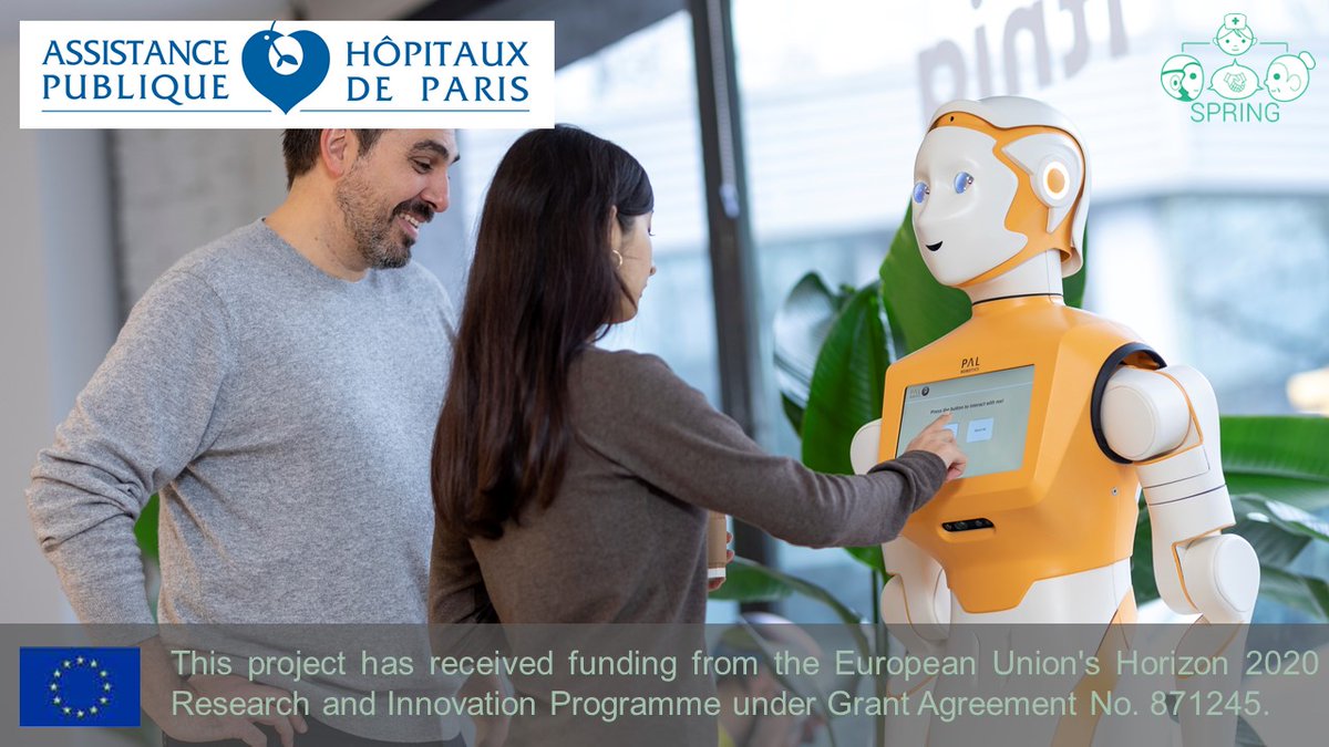 What would you think if a robot was welcoming you at the hospital? Thanks to APHP's study, SPRING is now able to adjust the robot's behaviour according to patients and professionals' needs and preferences