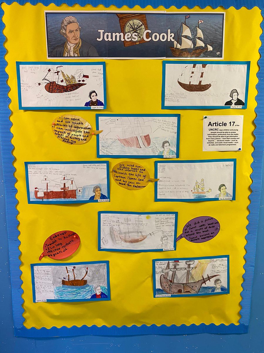 St. Mark's Primary (@stmarksirvine) on Twitter photo P5/6 have been learning about Captain James Cook and his voyages on The Endeavour. The children worked in pairs to complete research using non-fiction books and the internet. 📚 💻 #RRS17 @MissHSingleton @NAC_Literacy <a href="/NAC_PLA/">NAC Learning Academy</a> P5/6 have been learning about Captain James Cook and his voyages on The Endeavour. The children worked in pairs to complete research using non-fiction books and the internet. 📚 💻 #RRS17 @MissHSingleton @NAC_Literacy <a href="/NAC_PLA/">NAC Learning Academy</a>