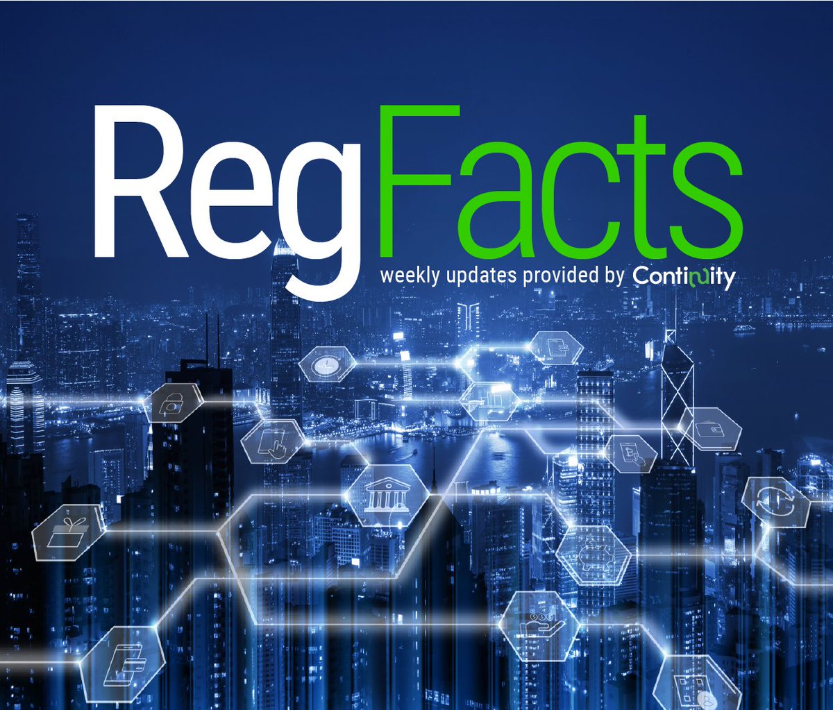 This week's RegFacts presented by Continuity:  CFPB Reminds Institutions of Major Disaster Resources; NCUA Launches Post-Examination Survey Pilot; FinCEN Notice on Online Child Sexual Exploitation Crimes.
bit.ly/2ZnsFrh