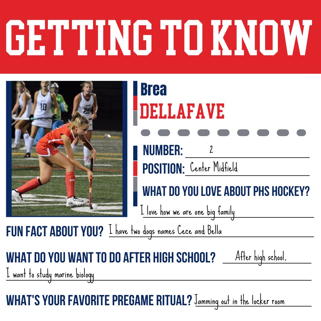 PatriotFH's tweet photo. Getting to know Brea DellaFave! https://t.co/JNv9asgqAV