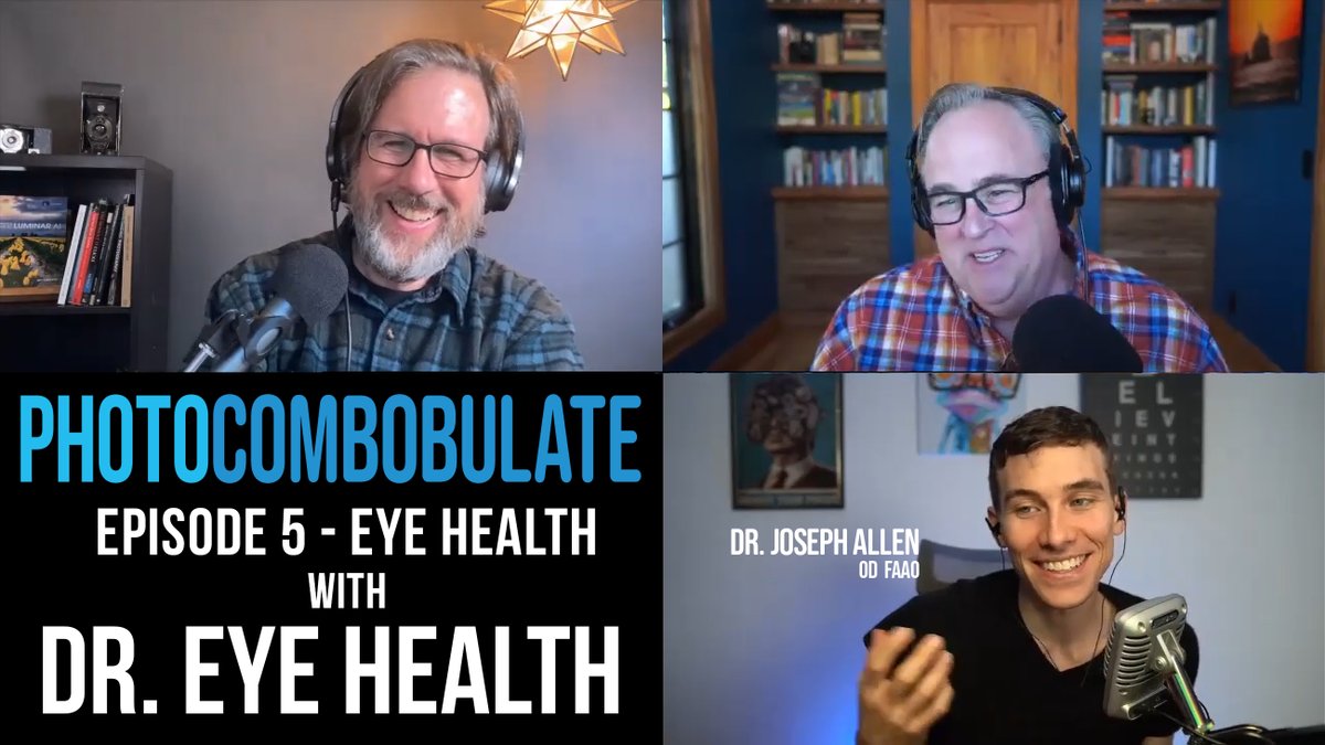 In the latest episode of the podcast I host with <a href="/jeffcarlson/">Jeff Carlson</a>, we talk with Dr. Joseph Allen about eye health. If you love your eyes and want to keep them happy, give a listen to Photocombobulate.