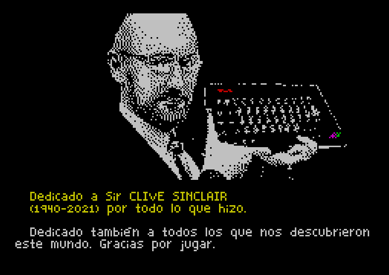 Juanjoide's tweet photo. En @sequentiasoft han creado un juego en homenaje al recientemente fallecido Clive Sinclair. Disponible en español e inglés, es una aventura de texto por opciones titulada "SINCLAIR 1: The trail Begins", desarrollada con el MuCho (Multiple Choice Adventure Engine) de Jari Komppa. https://t.co/KGf5GBDZly