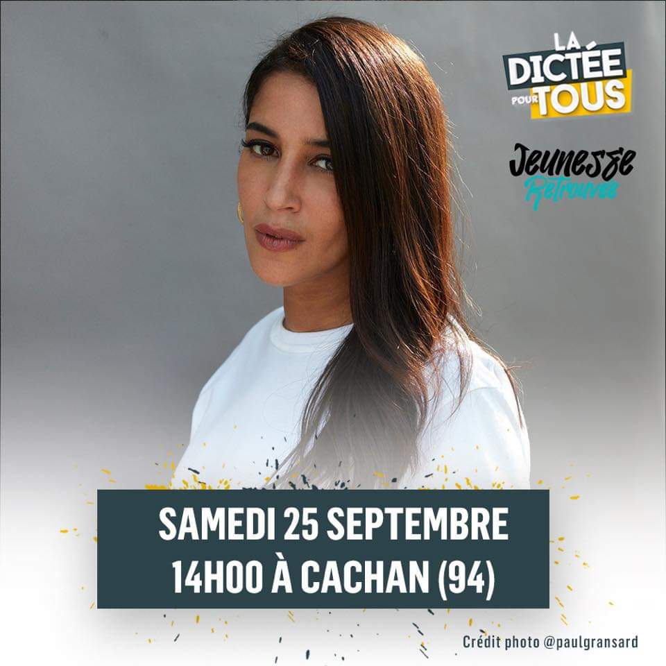 ARetrouvee's tweet photo. Nous sommes heureux d’accueillir en tant que lectrice, la formidable actrice et comédienne  @LeilaBekhti
à la @dicteepourtous de #Cachan (94230) le 25 Septembre 2021 au Parc Raspail à partir de 14 heure.

Inscription uniquement par mail :
communication@jeunesseretrouvee.fr https://t.co/okus8m5YaL