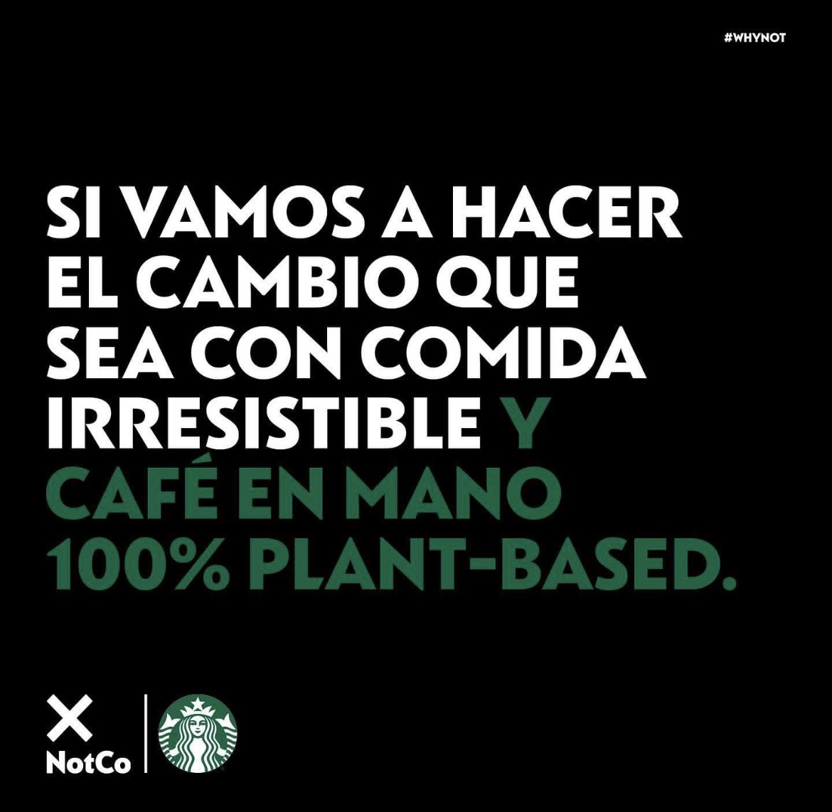 karimpb's tweet photo. Hoy cualquier café de Starbucks puede ser con NotMilk 🥛🌿 ☕️ !!! https://t.co/cj3EnQOTOE