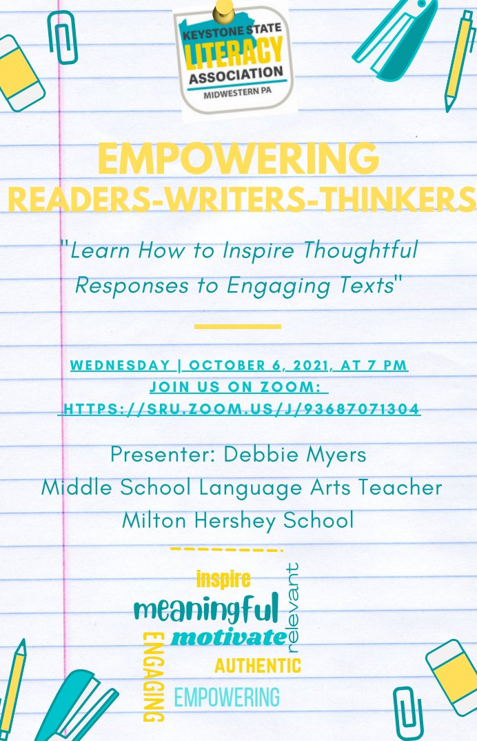 Please join our <a href="/KSLA_Midwestern/">KSLA_Midwestern_PA</a> colleagues at this upcoming online professional development opportunity! <a href="/ILAToday/">ILA</a> <a href="/KeystoneReading/">KeystoneStateLiteracy</a>