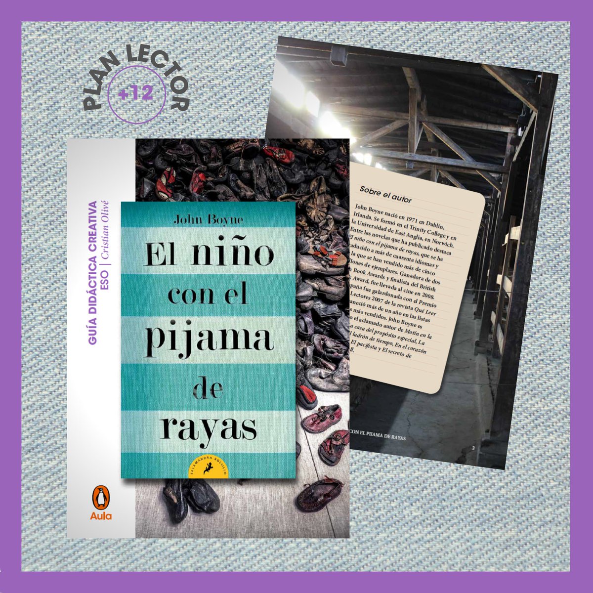 Me hace mucha ilusión poder compartir la guía didáctica que he elaborado para Penguin Aula a partir de la novela "El niño con el pijama de rayas" de John Boyne.
Abro hilo con explicación y enlace de descarga.

(Si creéis que puede serle útil a alguien, podéis hacer RT 🙏🏼)