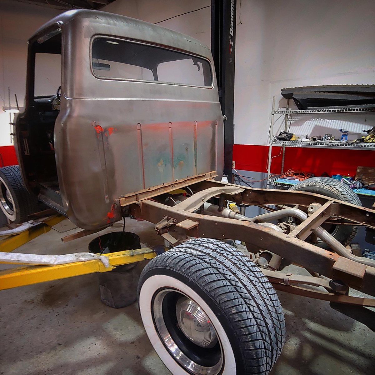 PrescottHotRods's tweet photo. Disassembly progress on the ‘56 F150.
.
#Ford #F150 #Disassembly #autorestoration #frameoffrestomod #frameoff #frameoffrestoration #fomoco #lsswap #classictruck #fordtruck #vintageford #vintagetruck #classicfordpickup #classicfordtruck #autorestoration #truckrestoration https://t.co/5Rk262SrM6