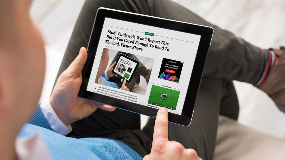 TheOnion's tweet photo. Study Finds 99% Won’t Repost This, But If You Cared Enough To Read To The End, Please Share https://t.co/D4PPHEpRad https://t.co/3p132XjEbx