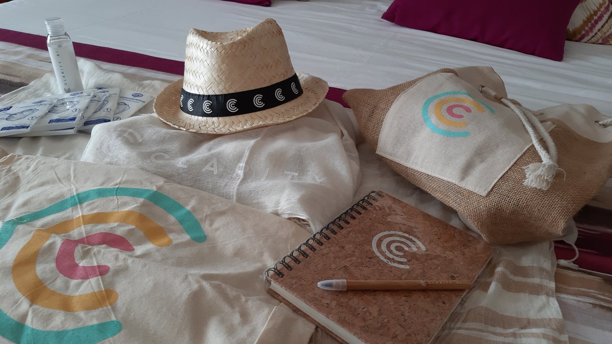 Yay! We've just landed in Ibiza for our #ClarityRetreat Great welcome pack with fancy beach and safety stuf. We're excited to start with the first sessions!