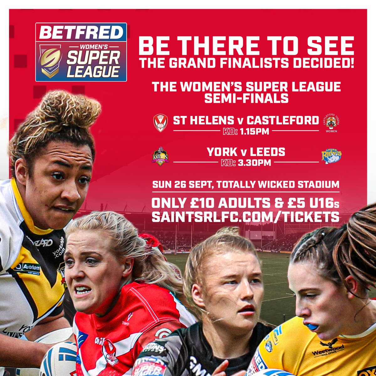 🤩 This year's <a href="/Betfred/">Betfred</a> Women's Super League Grand Finalists will be decided 𝐭𝐨𝐝𝐚𝐲!

📺 Don't miss this double-header from 1pm today on Sky Sports Mix.
