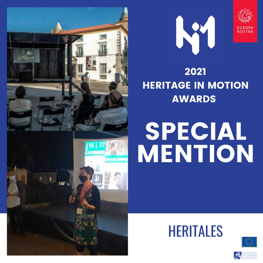 Two projects stood out to the intl jury for their contributions to the cultural sector - The first special mention is <a href="/Heritales/">Heritales</a> the Film Festival that promotes global heritage by focusing on the seventh art! ✨
<a href="/Europeanaeu/">Europeana</a> <a href="/europanostra/">Europa Nostra</a> <a href="/EMAFoundation/">EMA Foundation</a> 
#HiM21 #filmfestival