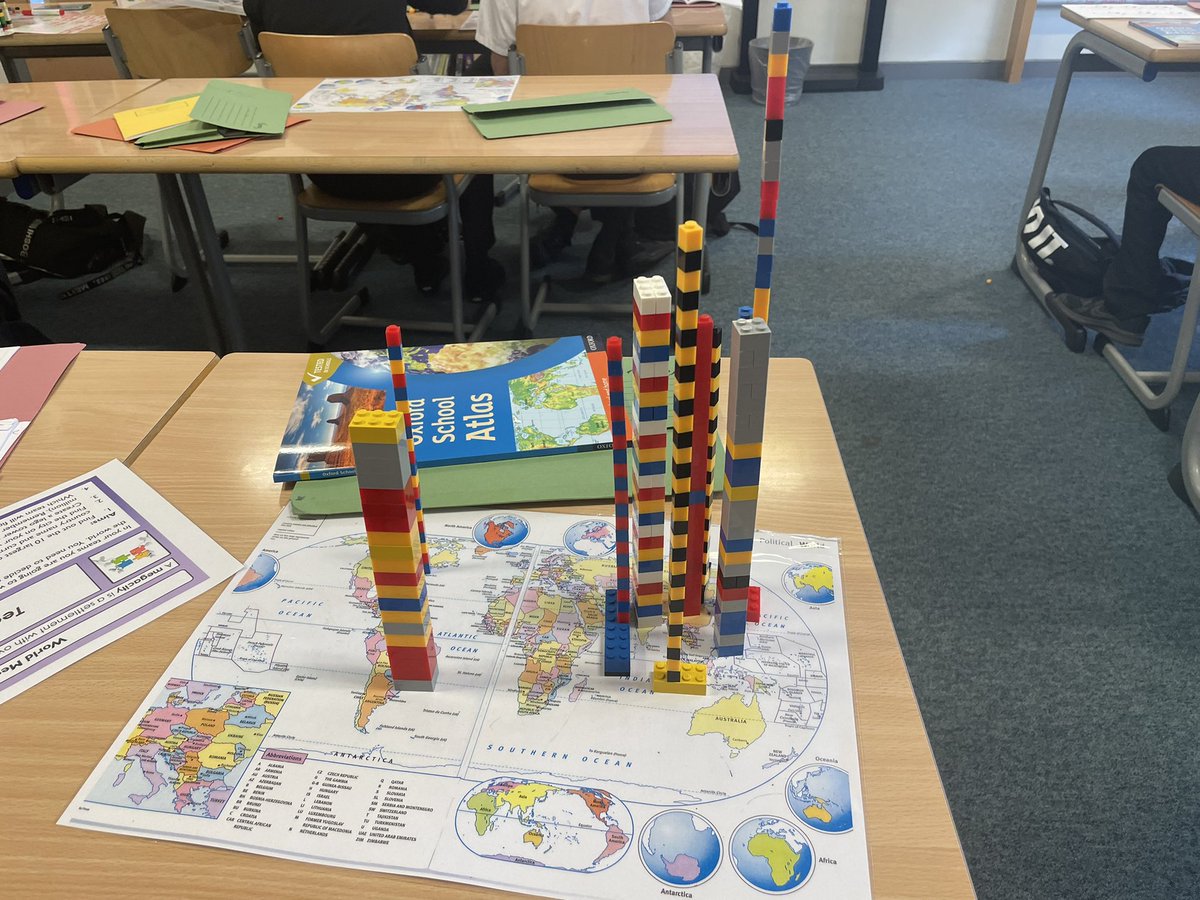 S3 Geography were using Lego blocks to show the main megacities and their population. The class demonstrated great team work and problem solving skills🌇🌎 Well done S3, I was so impressed🥳