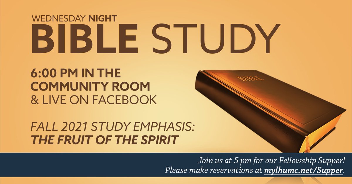 LynnHavenMC's tweet image. Tonight Pastor Craig will continue our Fall 2021 Bible Study of the Fruit of the Spirit (Galatians 5:22-23) with a message on JOY. A handout with his message note and discussion questions is posted at mylhumc.net/grow-in-christ…
.