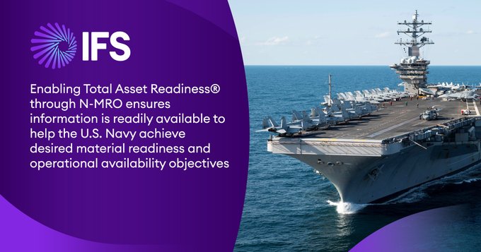 IFS software underpins the journey to military #TotalAssetReadiness ifs.link/2SNJTn Follow in the footsteps of the #USNavy—read more in this <a href="/ifs/">IFS</a> white paper