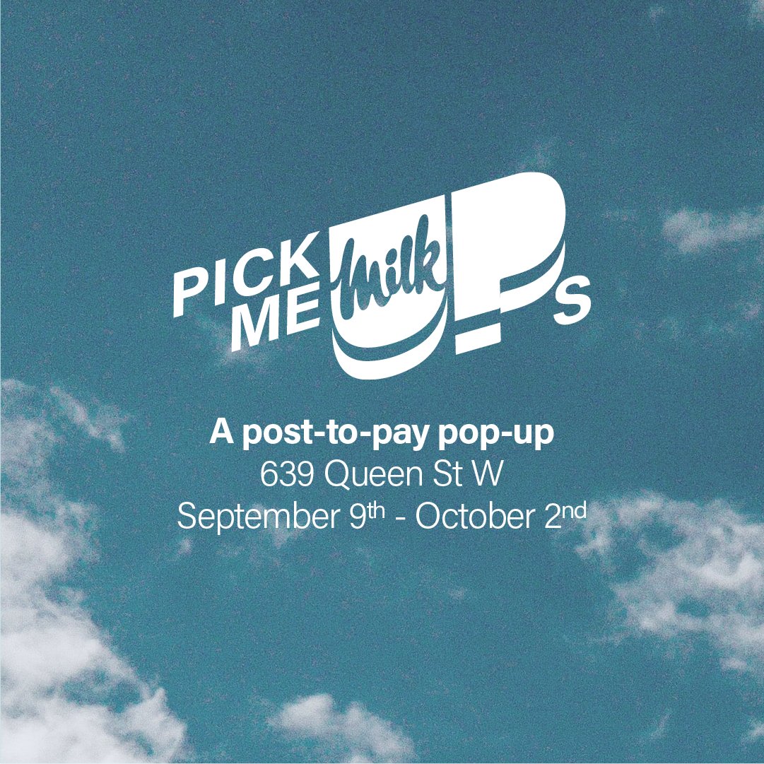 HEY TORONTO - We’re opening the first post-to-pay pop-up in collab with some of your favourite local brands. Starting September 9 through October 2, at 639 Queen Street West!

Accepted payment methods include and are limited to social currency. Post on social, get the goods.