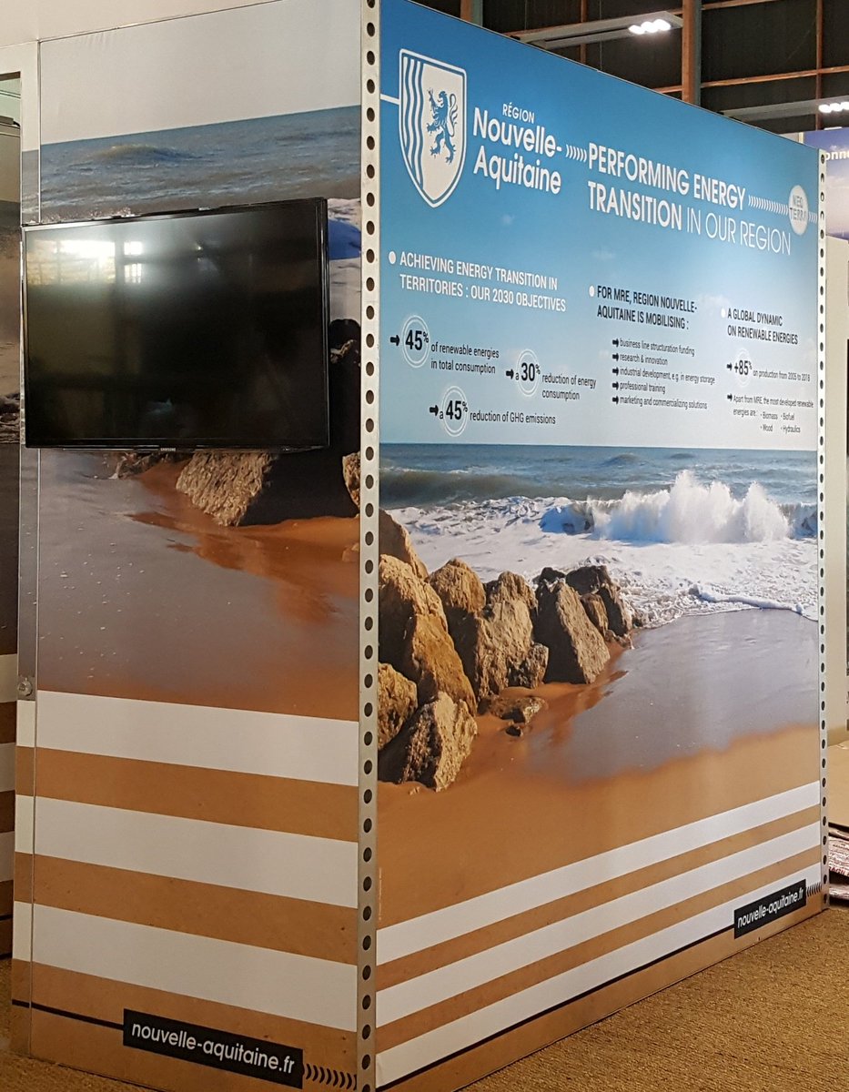 NvelleAquitaine's tweet image. [#Innovation] La #NouvelleAquitaine présente à #Seanergy2021 !

🌊 Le rdv des Énergies Marines Renouvelables 

👉 10 entreprises forment la #TeamNaqui et présentent des projets éolien offshore, hydroliens, houlomoteurs (force des vagues)

#Energie #neoterra #TEE @BluesignEvents