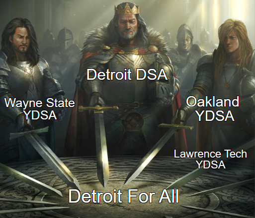 detroitdsa's tweet photo. This Saturday the Detroit For All campaign will be supported by our local YDSA chapters! @WayneStateYDSA, @ltuydsa, and @YDSofOU are coming out to canvass with us! Come out to knock doors with the youths and join us for a social event afterwards.

Sign up: https://t.co/ASklqyLixp https://t.co/kysFwnQ9OR