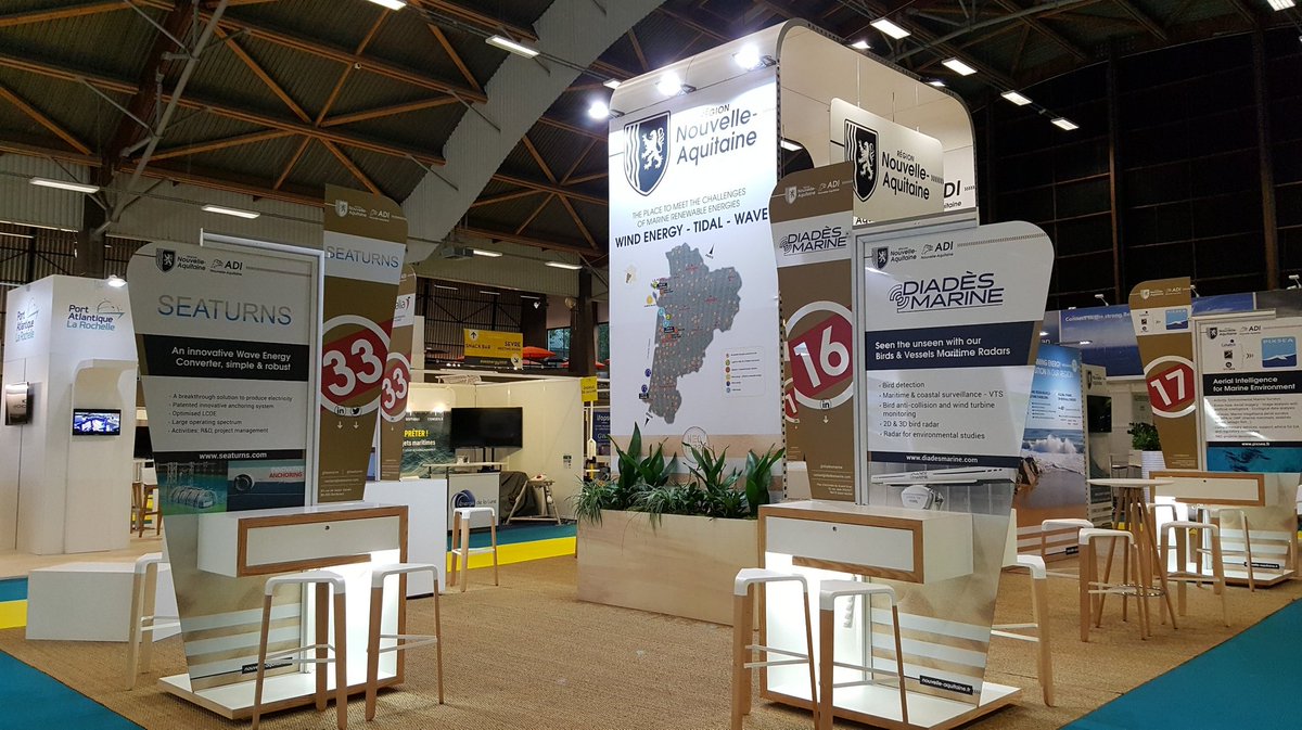 NvelleAquitaine's tweet image. [#Innovation] La #NouvelleAquitaine présente à #Seanergy2021 !

🌊 Le rdv des Énergies Marines Renouvelables 

👉 10 entreprises forment la #TeamNaqui et présentent des projets éolien offshore, hydroliens, houlomoteurs (force des vagues)

#Energie #neoterra #TEE @BluesignEvents