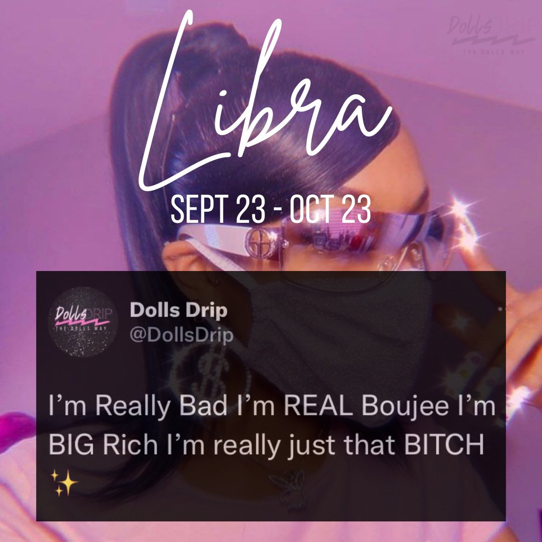 DollsDrip's tweet photo. It’s BIG STEPPA season 👅♎️ ✨ #Libraseason #boujee #aesthetic #BlackOwnedBusiness #Libra https://t.co/ZlYute7RL2