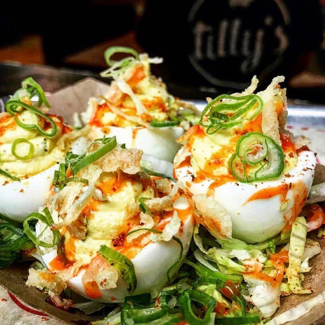 Super psyched to be back open! Open til 8!
~Come ‘n get the best dang deviled eggs around~
Order online for curbside pick up + delivery: Tillyscheesesteaks.com

*Visit us in #providence at <a href="/TillysPVD/">TillysPVD</a> open every day 12-9!*

#rhodeisland #southkingstown