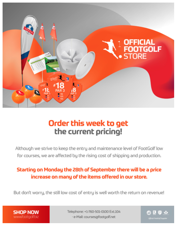 ShopFootGolf's tweet photo. SHOP #FOOTGOLF NOW!! 
> https://t.co/9s7IfXi9RC https://t.co/vKMmeSjzng