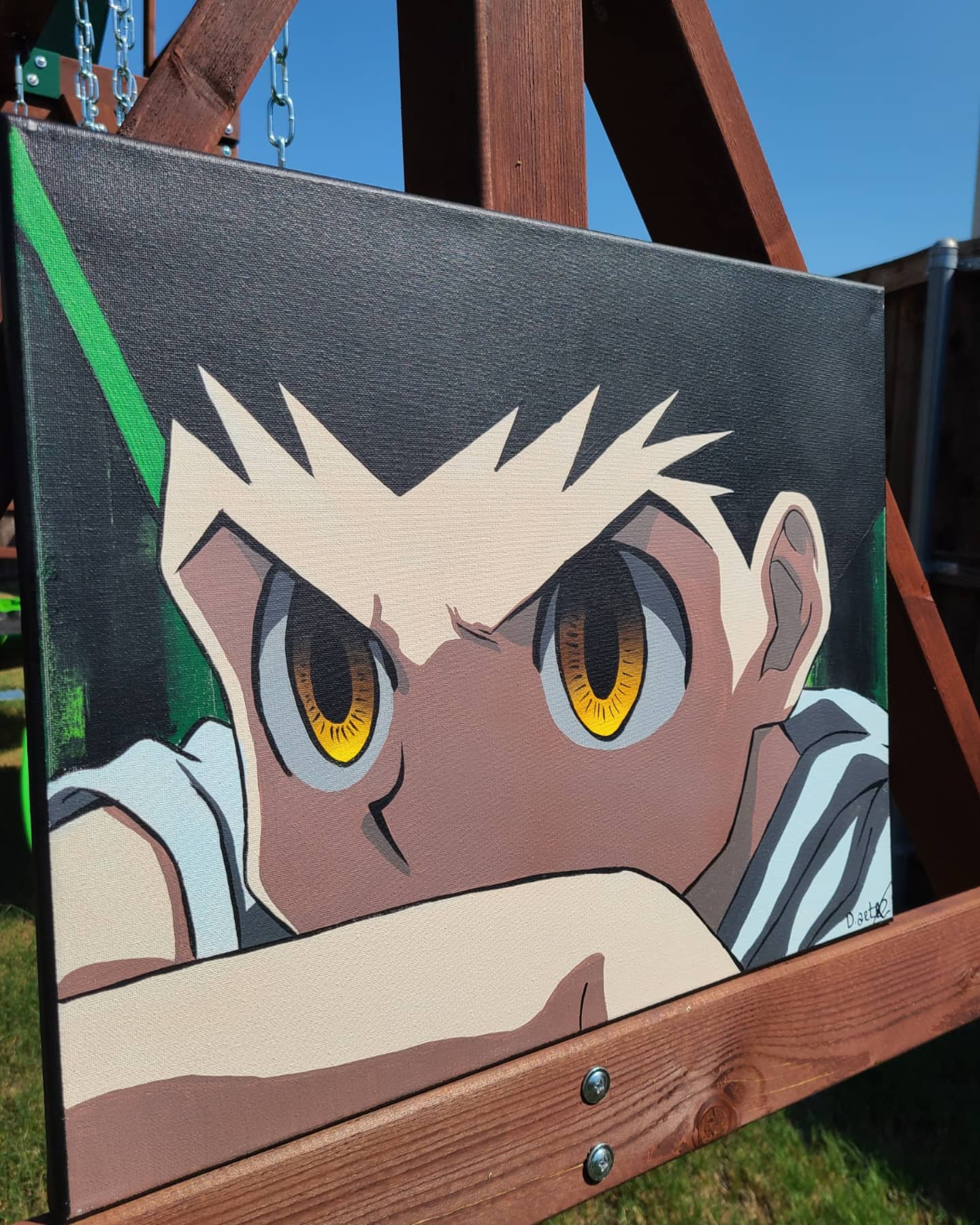 Original handpainted anime canvas bag Painting by Anita Szendrei  Pixels