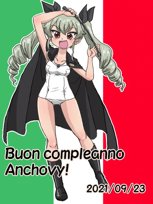 #アンチョビ生誕祭2021 
#アンチョビ生誕祭 
アンチョビ誕生日おめでとう! 