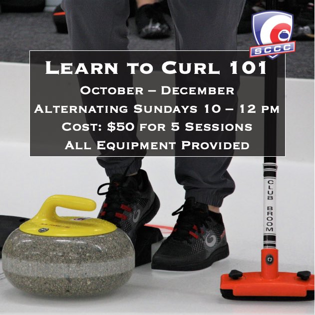 Learn to curl this fall! 🍁🥌
5 instructor guided sessions
Cost: $50 +hst
Dates: Oct 17 &amp; 31, Nov 14 &amp; 28, Dec 12 (alternating Sundays)
Equipment provided
Proof of full vaccination verified upon entry
Limited spaces available
To register and for more info: stcatharinescurlingcentre.ca