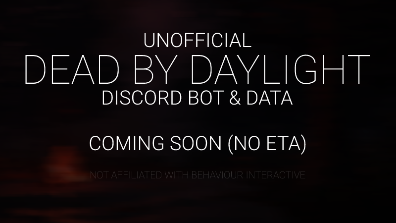 Dead By Daylight Bot Data Dbddata Twitter
