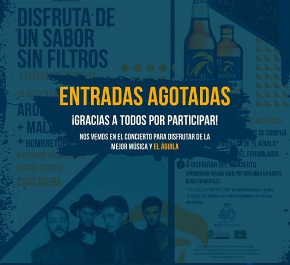 💥Aforo completo para el Conciertazo Aguila de Cartagineses y Romanos de  este sábado con Arde Bogotá, Malva y HombreTuerca. ⚡⚡