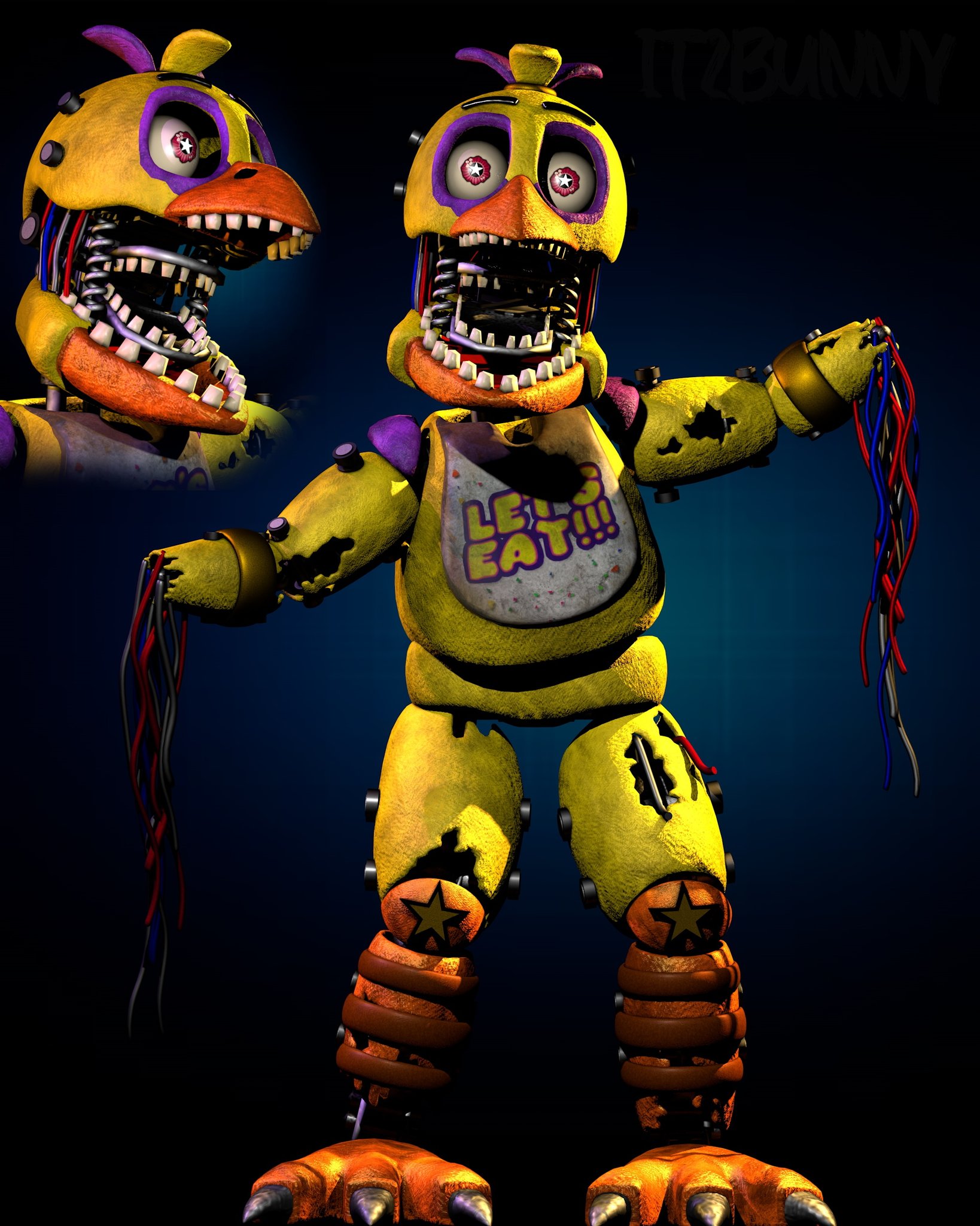 starz در X: «Withered Chica Doodle!! #fnaf #fnaf2   / X