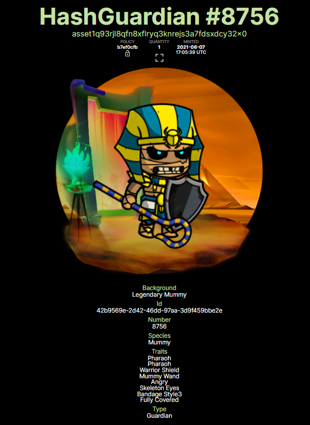 beastbrands's tweet photo. A rare #hashguardian Mummy and a #cardino T-Rex now in Auction only for 24h on cnft discord. Both startprice 7000 ADA and no reserve! Check https://t.co/V0lnf0N8df #CNFT #NFTCommunity #NFTs #NFTauctions @HashGuardians @CardinosNFT https://t.co/HXM44SlGcd