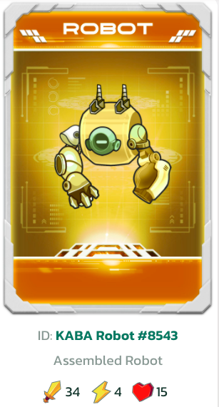 chewpappii's tweet photo. I present to you my favorite robot! NFT#8543 
This is definitely me as a robot, bright and strong with the right amount of energy but just a tad bit slow 😂 (both in getting up in the morning and getting a joke)
@KriptoBattle @beco_swap
$BECO $KABA #Starlords #KABANFT https://t.co/fSbd0l8jw6