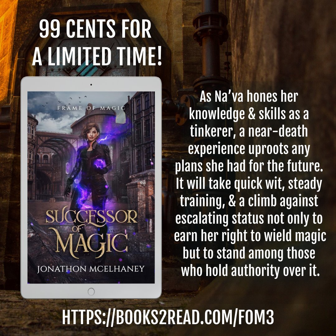 ⚙️ Where are my Steampunk readers? This book is going to blow you away! Get Successor of Magic today for just #99cents! ⚙️
books2read.com/FOM3