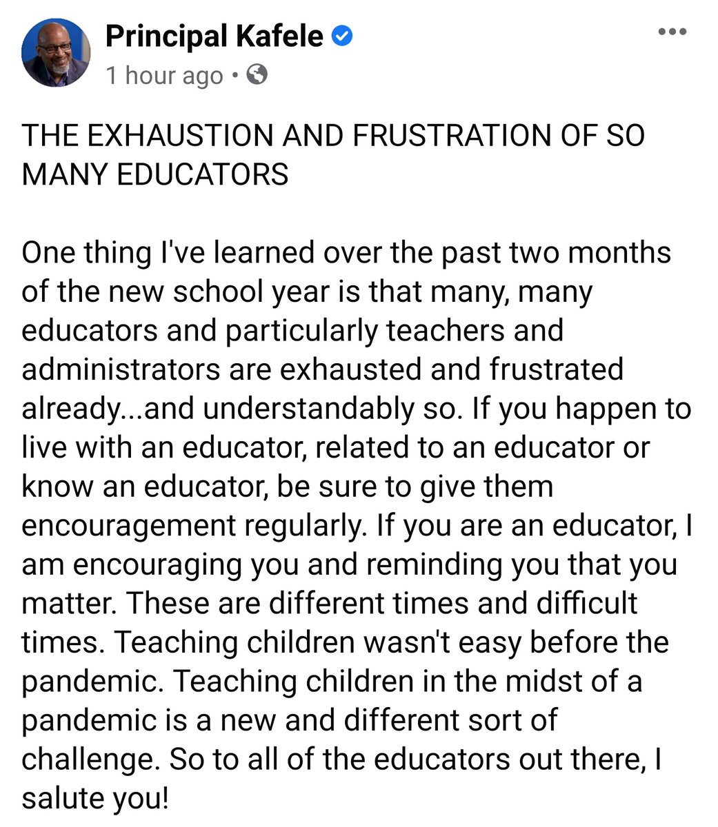Principal Kafele (@principalkafele) on Twitter photo THE EXHAUSTION AND FRUSTRATION OF SO MANY EDUCATORS (see attachment) THE EXHAUSTION AND FRUSTRATION OF SO MANY EDUCATORS (see attachment)