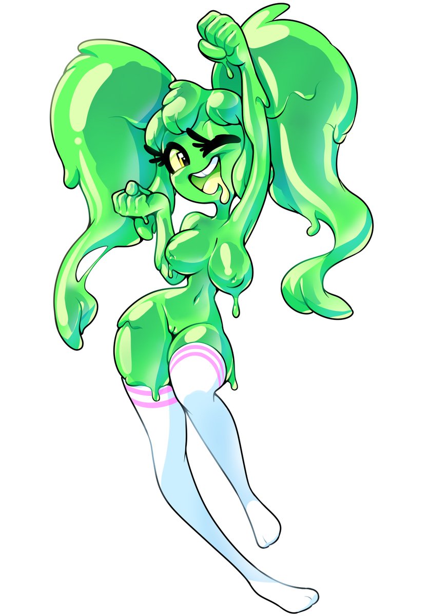 Big and squishy #slimegirl #nsfw #art.