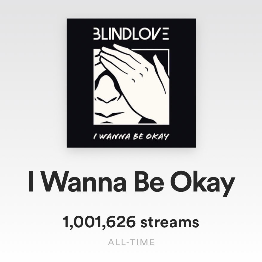 THANK YOU FOR ONE MILLION STREAMS ON @spotify 🖤🖤🖤 We can’t thank you all enough. Huge shoutout to our team for all the support. We love you all!