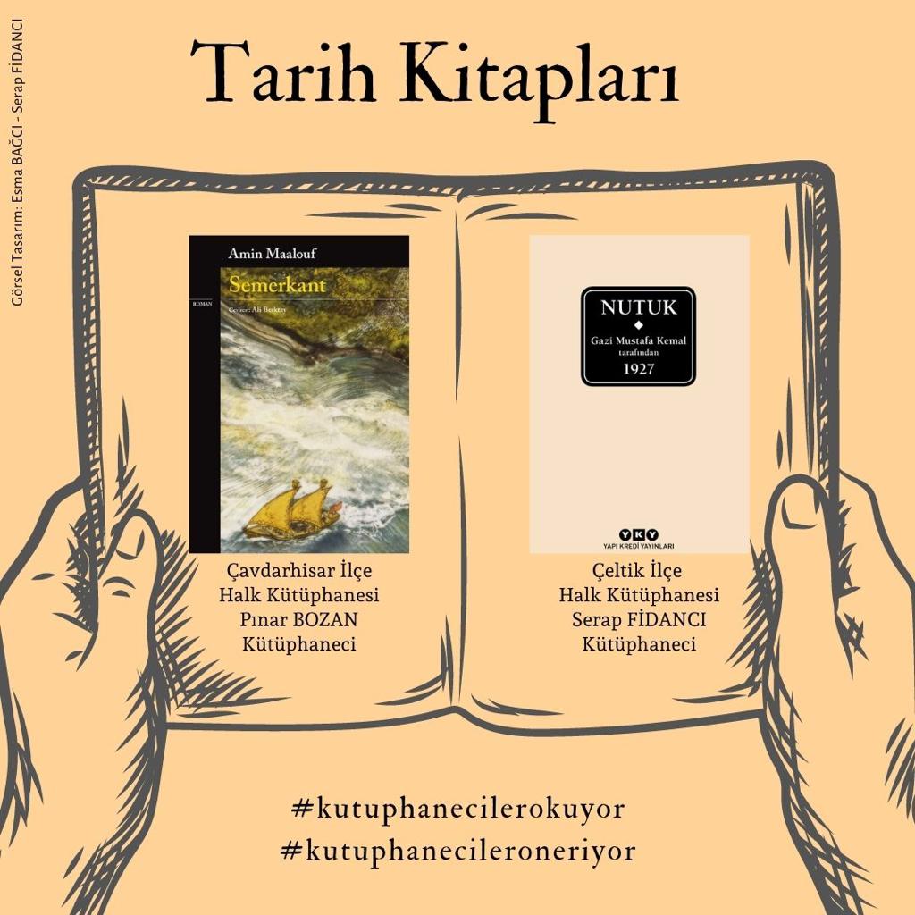 📍Kütüphaneciler bu hafta Tarih Kitapları okuyor ve öneriyor.
Keyifli okumalar dileriz. 

#kutuphanecilerokuyor 📚
#kutuphanecileroneriyor