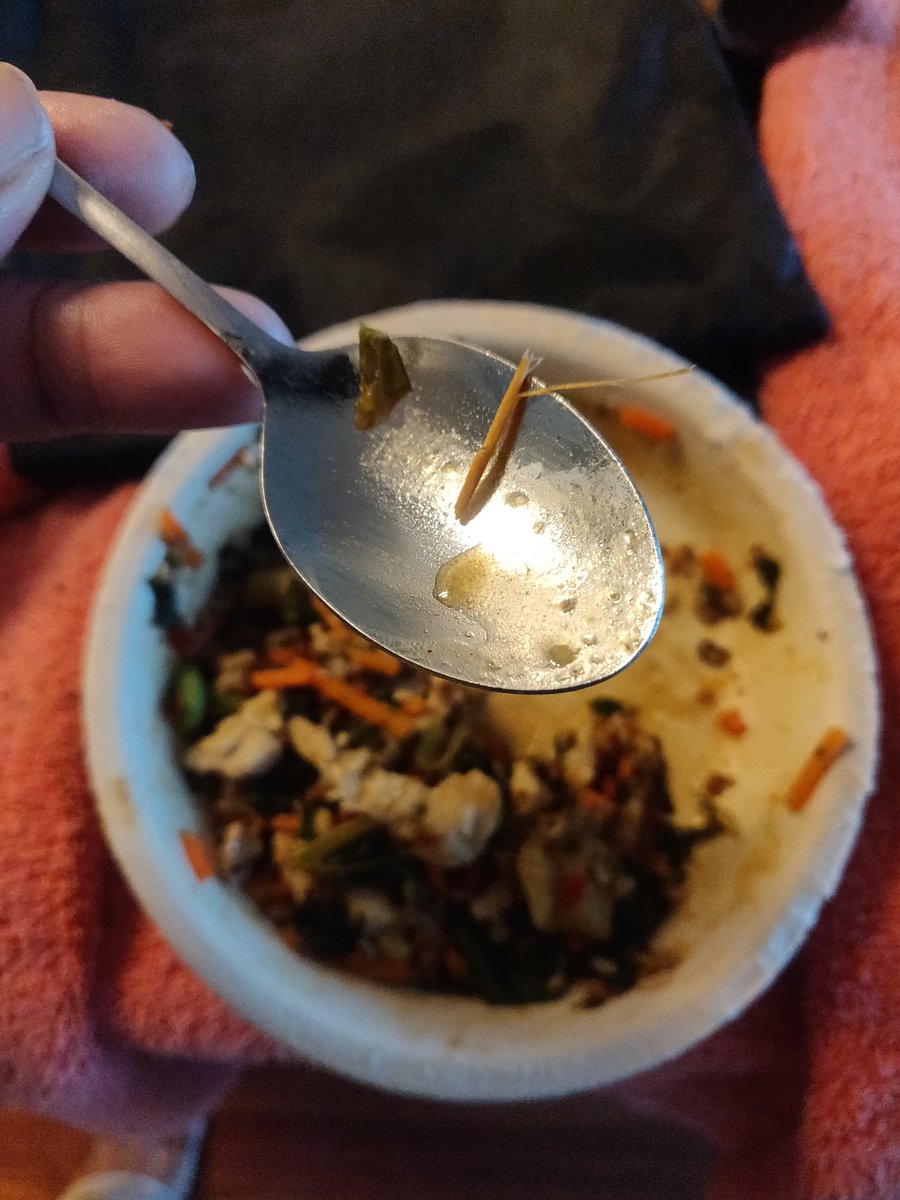 MisterAMaysing's tweet photo. Nothing builds fiber like a nice sliver of wood in your prepacked frozen meal #healthychoice #powerbowl #conagra https://t.co/cDSfOCWBPl