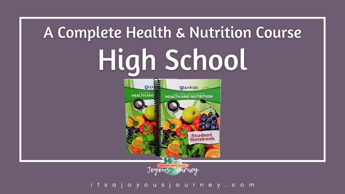 Looking for a complete #healthcurriculum for your #homeschoolhighschool students from a #Christianworldview? Here's why we chose #HealthandNutrition by @apologiaworld 
#sponsored #apologia #itsajoyousjourney #homeschoolcurriculum itsajoyousjourney.com/homeschool-hig…