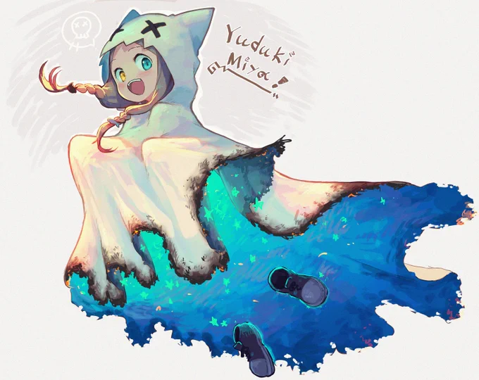 ipad練習がてら最近デザイン可愛くて気になった幽月みやちゃん落書き #みてみて幽月 