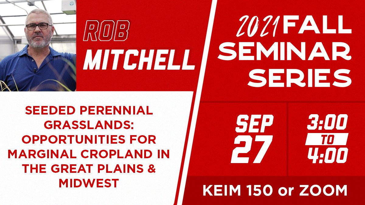 Center for Grassland Studies (@unl_grassland) on Twitter photo Our next seminar will be Monday, Sep. 27th at 3pm with Rob Mitchell, Research Leader & Location Coordinator with <a href="/USDA_ARS/">Agricultural Research Service</a>, as he discusses seeded perennial grasslands! Join us in 150 Keim Hall or via Zoom: go.unl.edu/cgs-fall-semin…
CGS Podcast episode: go.unl.edu/vjdx Our next seminar will be Monday, Sep. 27th at 3pm with Rob Mitchell, Research Leader & Location Coordinator with <a href="/USDA_ARS/">Agricultural Research Service</a>, as he discusses seeded perennial grasslands! Join us in 150 Keim Hall or via Zoom: go.unl.edu/cgs-fall-semin…
CGS Podcast episode: go.unl.edu/vjdx