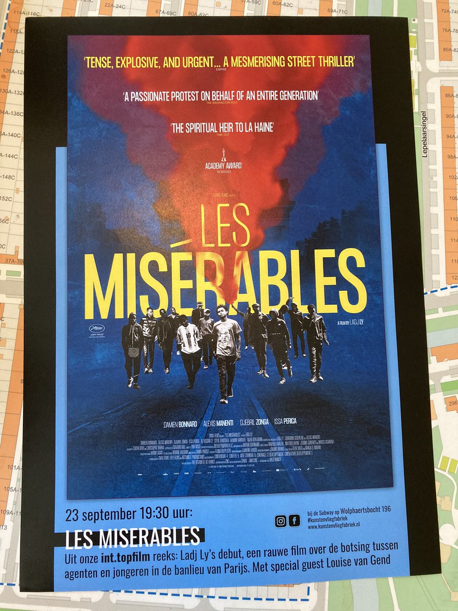 De Kunst &amp; Vliegfabriek is er nog steeds en heeft een mooi program! Morgen 23/9 om 19.30 de film Les Misérables èn daarna gesprek over de wijk. In de oude bios aan de Wolphaertsbocht. Ik zal er zijn!