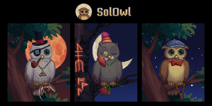 RealmissNFT's tweet photo. 💜 #Giveaway 💜

With a great upcoming project on Solana 👉 @OwlsOfSol 

💜 Follow @OwlsOfSol + Me 
💜 Retweet + Tag a friend (or comment something random)
💜 Join Discord: https://t.co/Kk1Q2mD3bT…

🎁3 winners will get 1 SolOwl each! 48 hour🎁

#NFTGiveaway #NFTs #NFTCommunity https://t.co/SXmBtY25sI