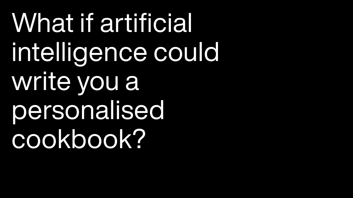 space10_journal's tweet photo. What if artificial intelligence could write you a personalised cookbook? The Algorithmic Chef by @osk.co uses object detection and artificial intelligence (#AI) to create unique recipes from your ingredients that may have otherwise gone to waste. https://t.co/X17iqb2xCJ https://t.co/UYS0RuLbAr