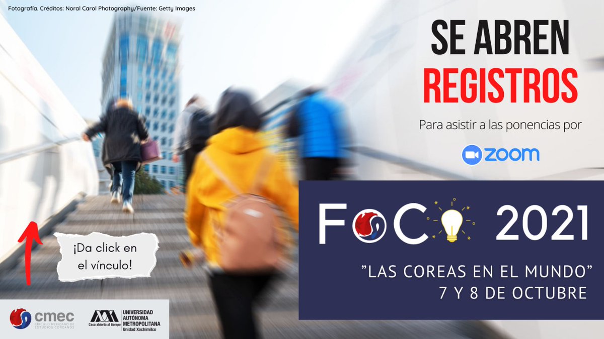 cmec_mx's tweet photo. ✔️Para ingresar al #FoCo2021 y presenciar las ponencias y conferencias desde Zoom, inscripciones: 
https://t.co/LRFtk7raSH

✔️Para descargar el programa completo: 
https://t.co/C80VCPFtTC

✔️Transmisión por FB Live
https://t.co/nfHubqZmbc

#KoreanStudies #CMEC🙌🤩 https://t.co/vCh4vzR8LY